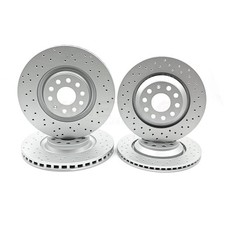 FOR SKODA KODIAQ 2.0 TSI CROSS DRILLED PERFORMANCE FRONT REAR BRAKE DISCS FR RR