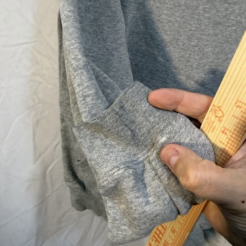 Carhartt Hooded Sweat Parka Pullover Drawstring Hoodie Gray Distress M - Picture 2 of 9