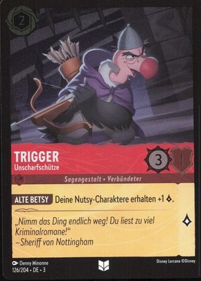 Lorcana Trigger - Unscharfschütze 3INK-126 Uncommon Deutsch NM Foil