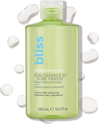 Bliss Disappearing Act Niacinamide Toner - 10 Fl Oz - Pore Vanish Complex - Puri