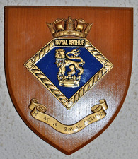 HMS Royal Arthur wall shield plaque Royal Navy RN