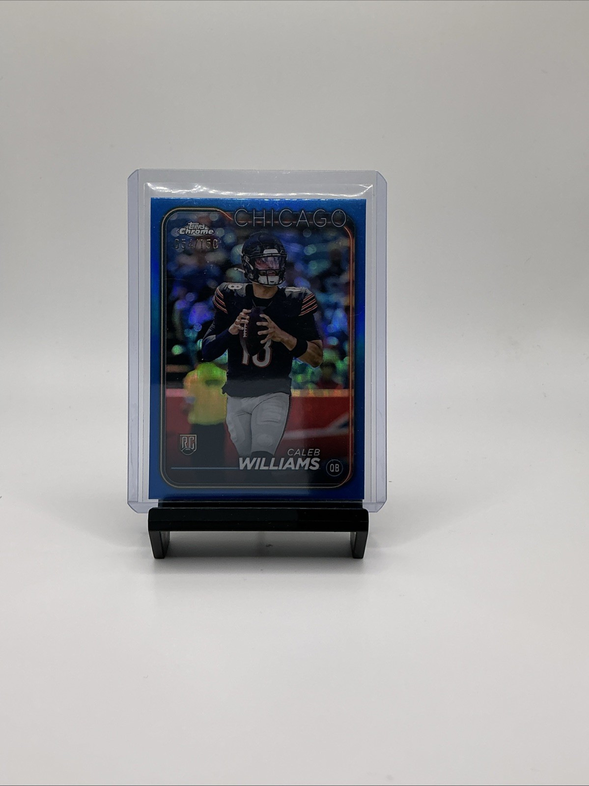 2024 Topps Chrome - Rookies Caleb Williams #202 Blue Refractor /150 (RC)