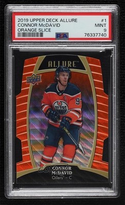 2019-20 Upper Deck Allure Orange Slice 61/199 Connor McDavid #1 2d8