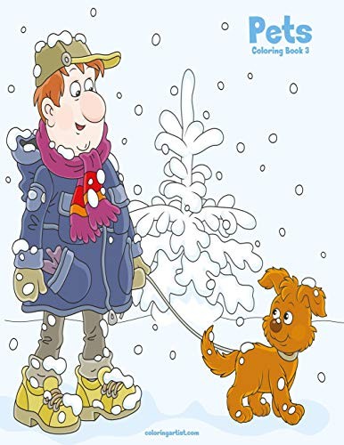 Pets Coloring Book 3 by Snels, Nick  New 9781078167123 Fast Free Shipping<-