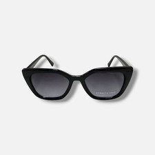 Kenneth Cole KC00008 Women's Black Cat Eye Sunglasses 53-20-150