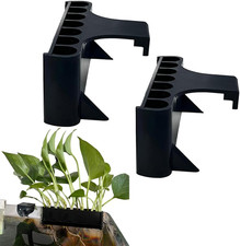 2PC 7 Holes Upgraded Aquatic Plant Cup Holder for Fish Tank - Perfect for Aquapo