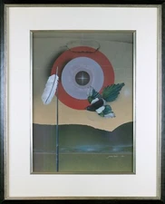 James Carter Signed Serigraph, Framed with Non-glare Glass, Vintage Lithograph