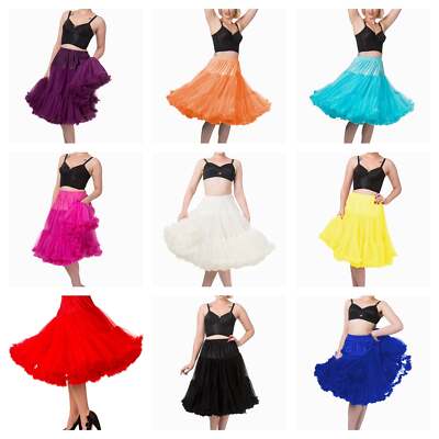 Banned Apparel Vintage Style flauschiger Petticoat alle Farben/Größen UK