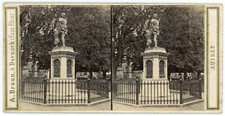 Stereo, Switzerland, Bern, statue of Berthold V, Duke of Zahringen, founder of village