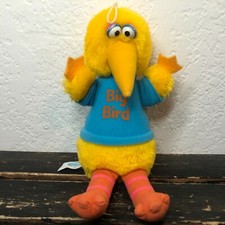 Sesame Street Big Bird Plush Toy Stuffed Animal Doll Muppet 1983 Collectible 10"