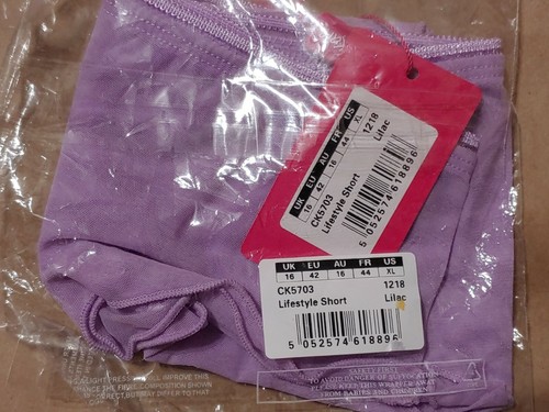 Calzoncillos cortos transparentes de malla completa para mujer Kate curvy estilo de vida, lila, talla 16 - Imagen 4 de 4