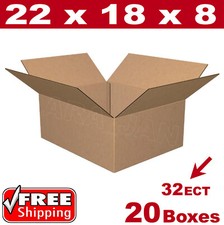 20 - 22x18x8 Cardboard Boxes Mailing Packing Shipping Box Corrugated Carton