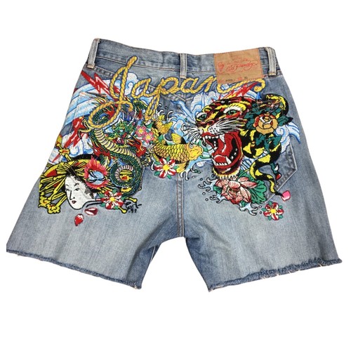 2009 Ed Hardy Patchwork Jean Denim 