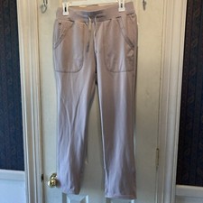 Wonder Wink WOMENS Beige Tan 5 Pocket Knit Scrub Pants SZ Small NWOT