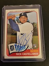 2014 Topps Heritage High Number Real One Nick Castellanos #ROA-NC Rookie Auto RC