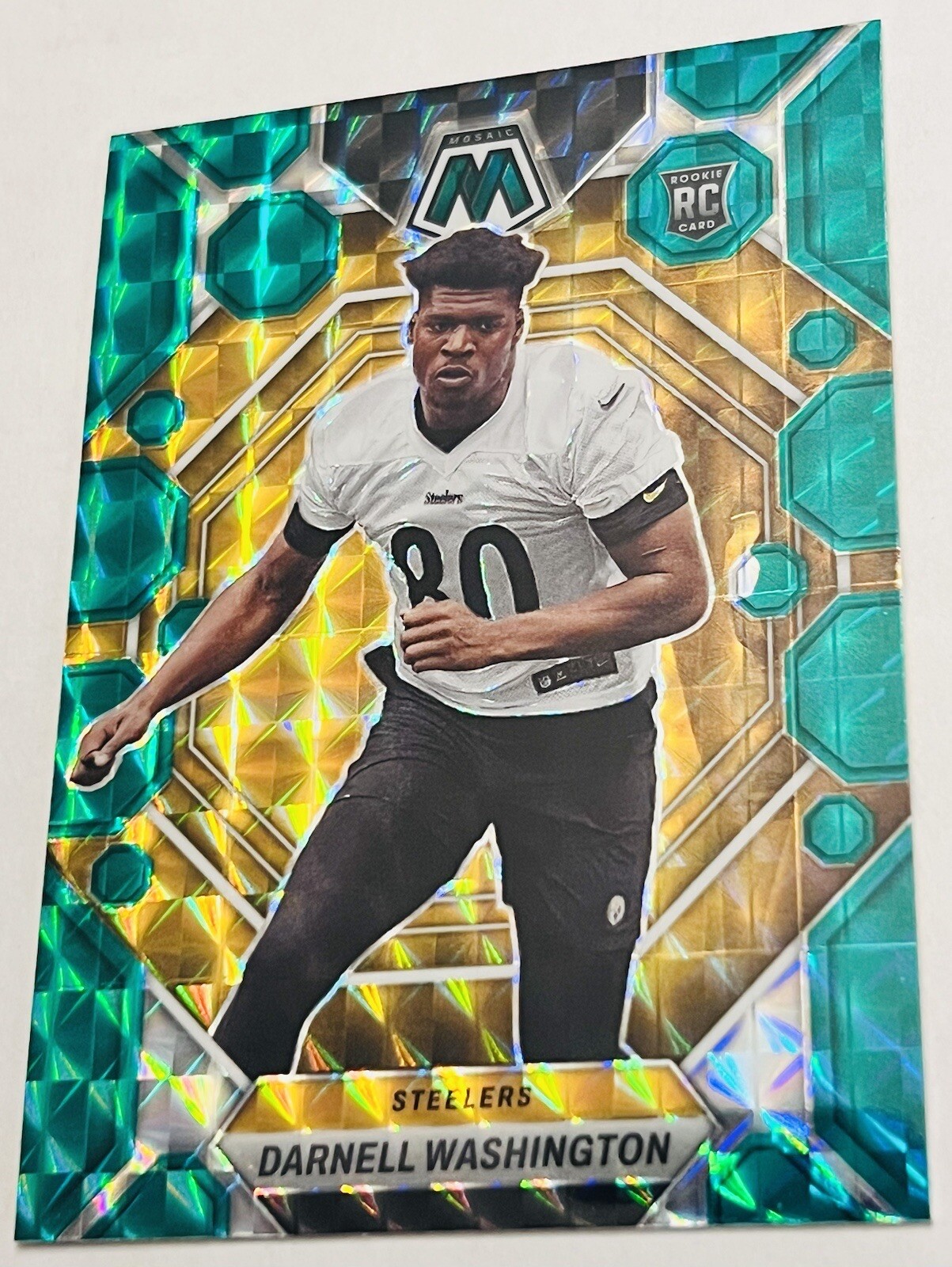 Darnell Washington 2023 Panini Mosaic #306 RC Green Mosaic Pittsburgh Steelers