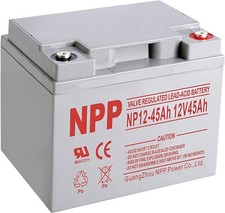 NP12-45Ah 12V 45Ah AGM Deep Cycle Rechargeable Battery For Scooter Wheelchair