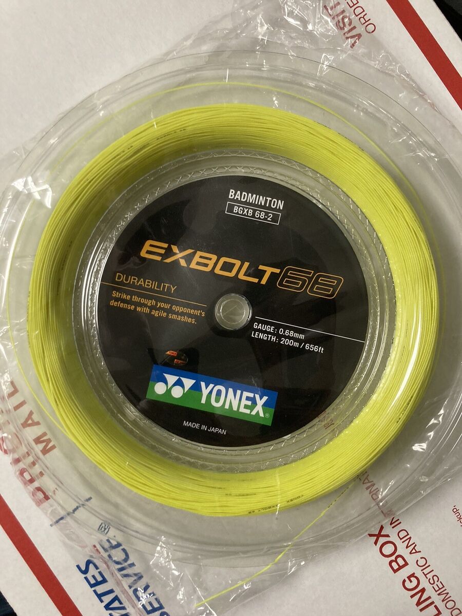 New Yonex Exbolt 68 BGXB 68-2 200M Reel String White | eBay New Yonex Exbolt 68 BGXB 68-2 200M Reel String White | eBay
