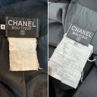 CHANEL Karl Lagerfeld '90s Black, White Braid Suit, Jacket,Skirt