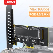 JEYI PCIe 4.0 X1 to M.2 NVMe SSD Adapter Card 16Gbps for Desktop PC