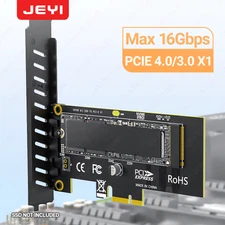 JEYI PCIe 4.0 X1 to M.2 NVMe SSD Adapter Card 16Gbps for Desktop PC