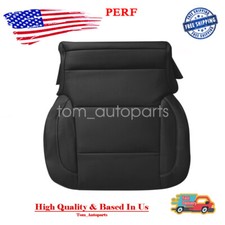 Driver Bottom Perforated Leather Seat Cover Blk For 15-19 Gmc Sierra 1500 Yukon Driver Bottom Perforated Leather Seat Cover Blk For 15-19 Gmc Sierra 1500 Yukon
