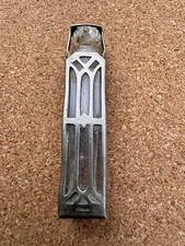 Antique Art Deco Sterling Silver And Glass Perfume Bottle w/ Dauber Scent Bottle