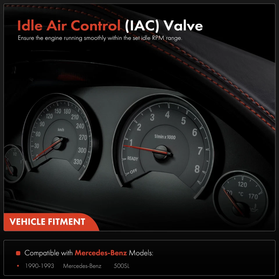 New Idle Air Control Valve for Mercedes-Benz 500SL 1990 1991 1992 1993 V8 5.0L - Image 2 of 4