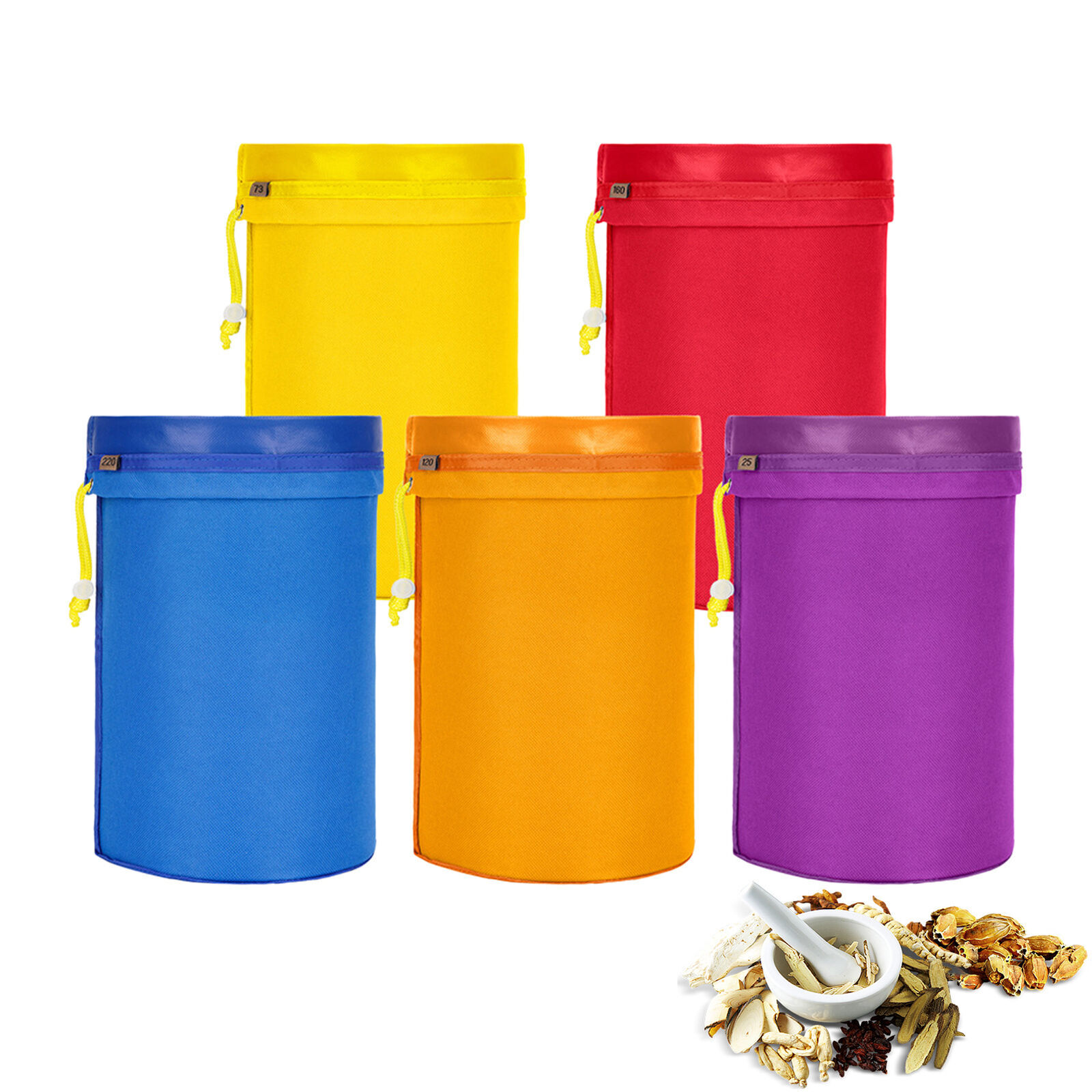 Bubble Bags 5 Bag Set Herbal Ice Bubble Hash Bags Essence Extractor Kit Bag