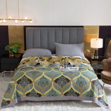 Chinese Pure Cotton Blanket A-level Towel Quilt Bed Cover Towel Blanket 98x90 In