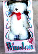 SALE 30 OFF Vintage DAKIN Winston Bear 14" Crm Fur 05933 Lim Ed '94 NIB was 20