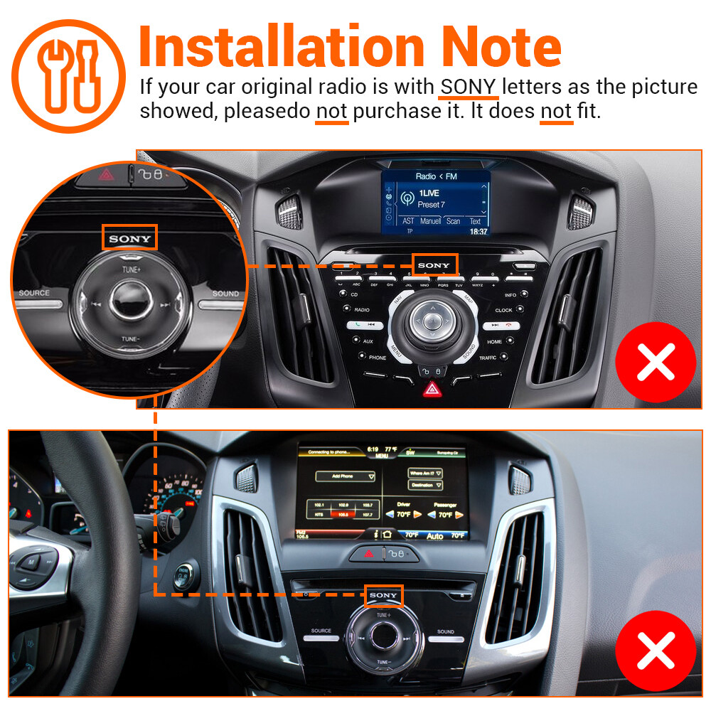 For 20122017 Ford Focus Car Stereo Radio 9'' Android 13