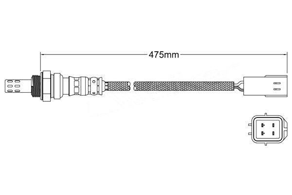 Post-Cat Oxygen Sensor O2 for Renault Koleos x 1 2.5L o2 Sensor Post-Cat Oxygen Sensor O2 for Renault Koleos x 1 2.5L o2 Sensor