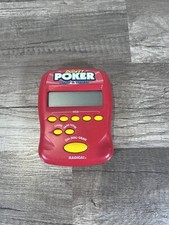 Vintage Radica Pocket Poker  Draw Deuces Electronic Handheld Game 1997 Tested