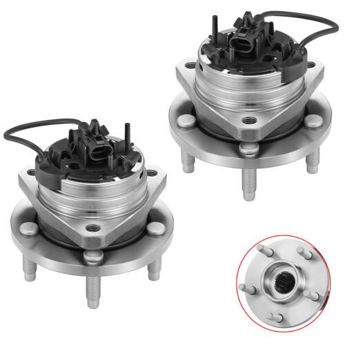 2x Front Wheel Bearings Hubs For 2004-2012 Chevy Malibu Cobalt HHR Pontiac G6 - Foto 2 di 10