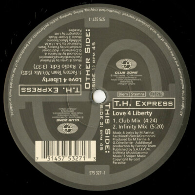T.H. Express - Love 4 Liberty (12'') (Very Good Plus (VG+)) - 2154129704