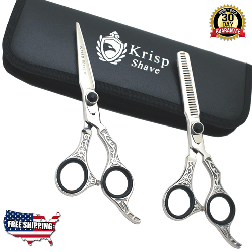 (6") Profi Haarschneideschere Ausdünnen Friseur Salon Scheren Set Kit - Bild 2 von 3