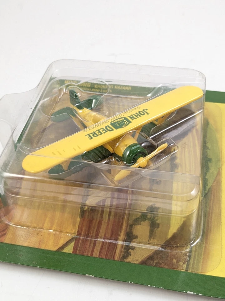 Avión biplano John Deere 2006 años 30 Spearman Barnstormer metal fundido a presión NUEVO Foto 2 de 4