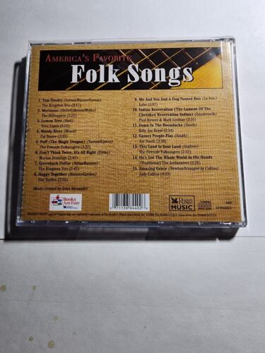 America's Favorite Folk Songs Album VG+ CD42 - Imagen 2 de 2