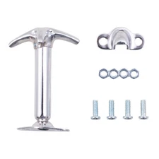 Hood Latch Safety Catch Bracket Kit for Jeep CJ Series Wrangler Chrome 55009428