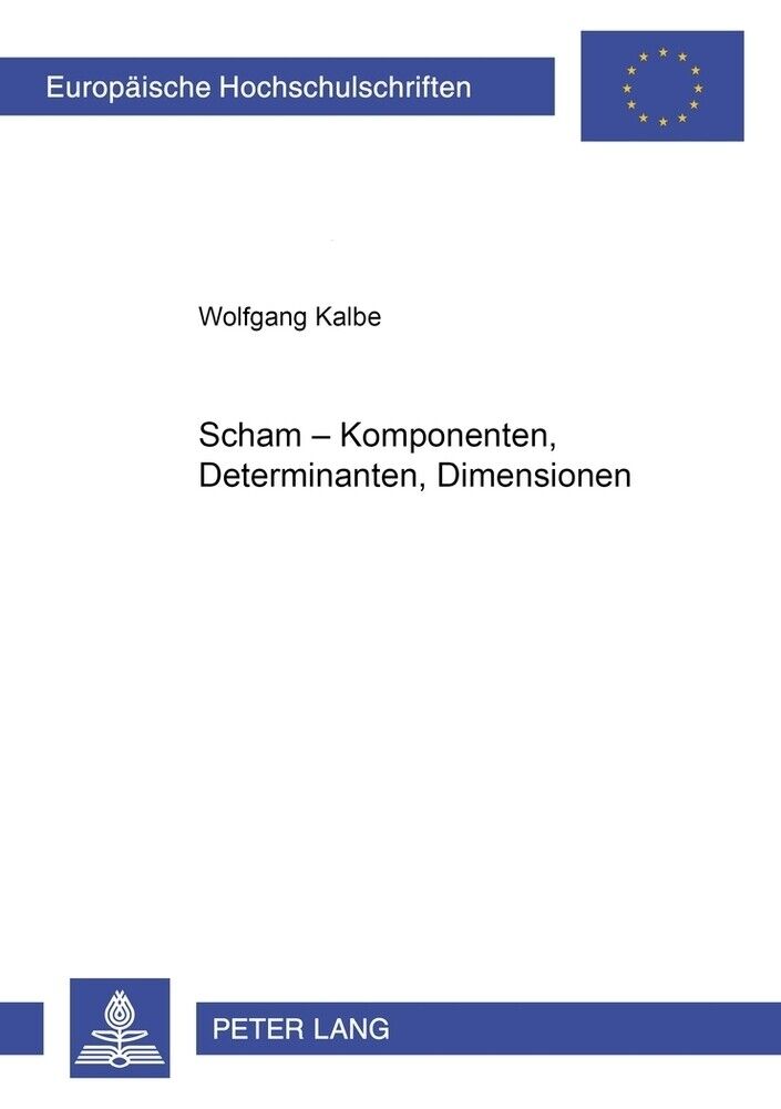 Thumbnail - Scham - Komponenten, Determinanten, Dimensionen | Wolfgang Kalbe |