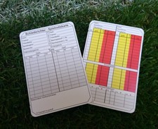 Schiedsrichter Notizkarten 50 Stück Fußball Spielnotizkarten 