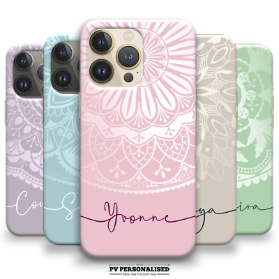 Personalisierte Handy Hülle Name Silikon Cover für iPhone 11 12 13 14 XR 16 7 8 15