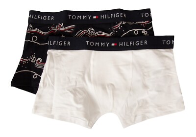 TOMMY HILFIGER Jungen Boxershorts Herren Jungen 2er Pack Stretch Sichtbar Lo