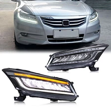 LED Touring Headlights For Honda Accord 8TH GEN 2008-2012 Sequential Front Lamps