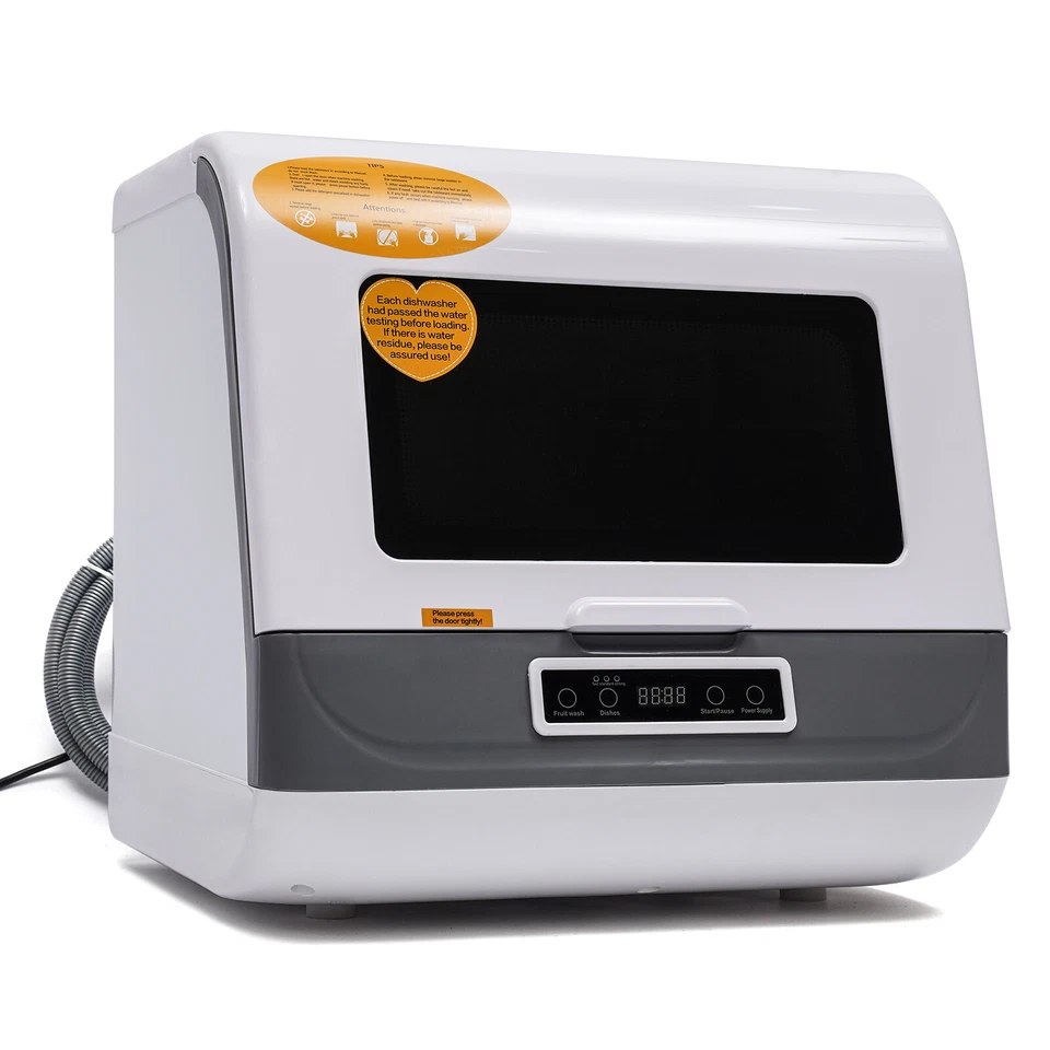 Lavavajillas encimera portátil de gran capacidad 3 programas de lavado 1200W 110V Foto 4 de 4