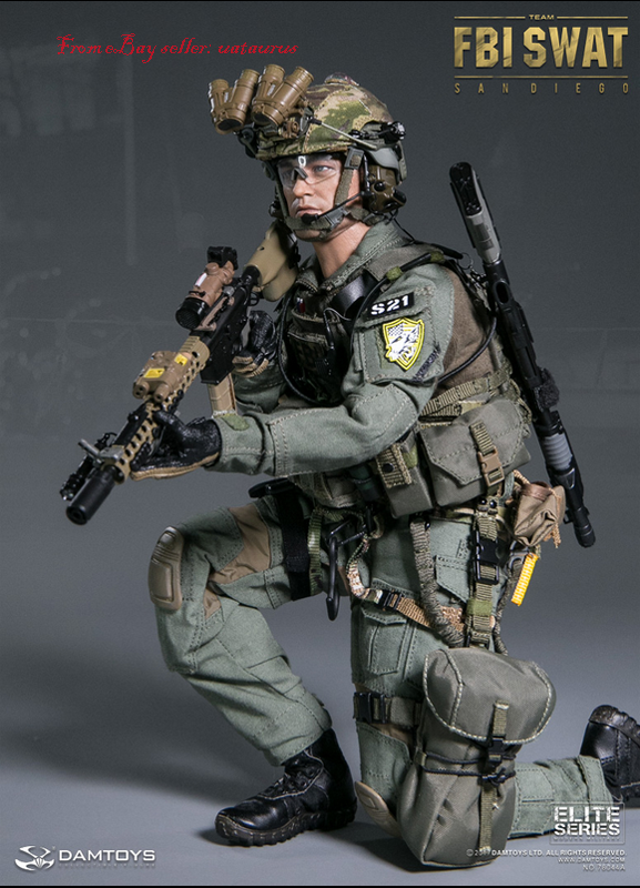 Perfect Damtoys 78044A 1/6 Fbi Swat Team Agent - San Diego New In
