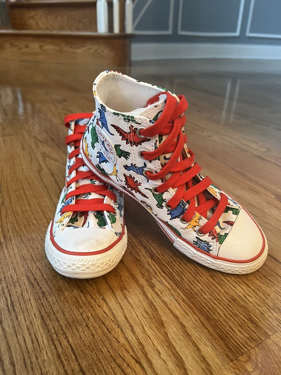 Girl dinosaur cheap converse