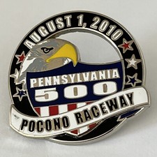 NASCAR 2010 Pennsylvania 500 Pocono Raceway Long Pond Race Racing Lapel Pin