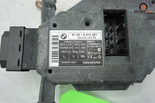 06-08 BMW 750LI E65 E66 OEM Engine Brain Control Module Computer Ignition Switch - Picture 5 of 17